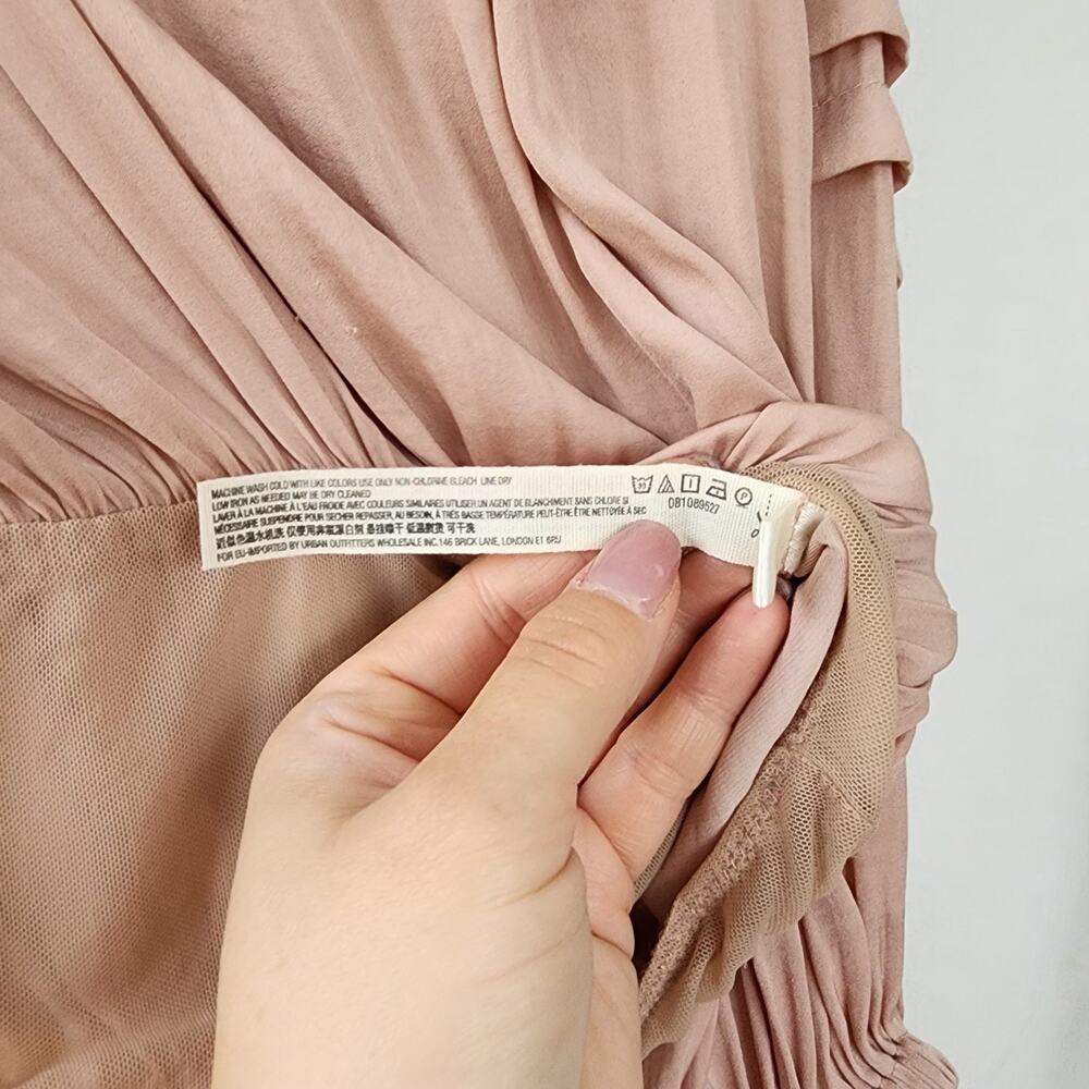 REVOLVE All Tucks Bodysuit in Blush Free People Color: Blush Pink XS oversized - Picture 11 of 11